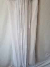 Imoda White Chiffon Sweetheart Beaded Ruched Empire Wedding Dress Sz 82