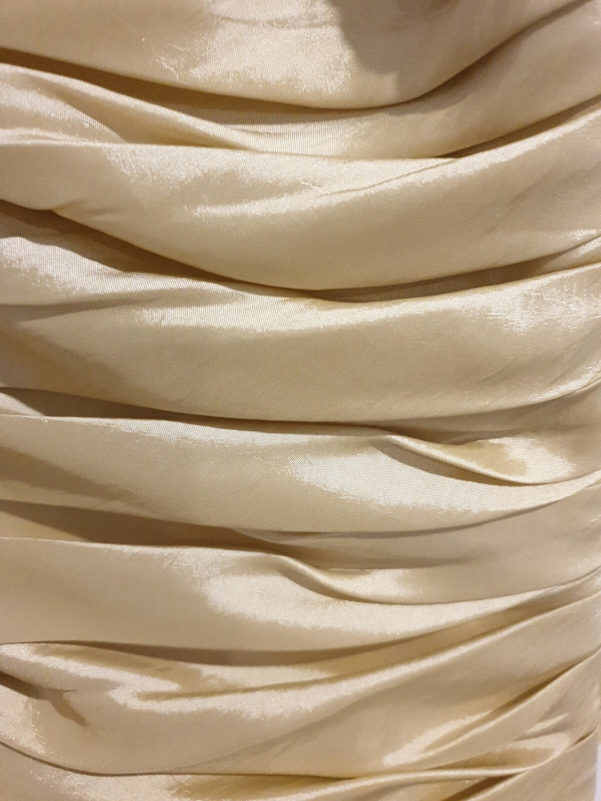 Suga Pash Gold taffeta ruched v neck maid of honour wedding dress size 1210