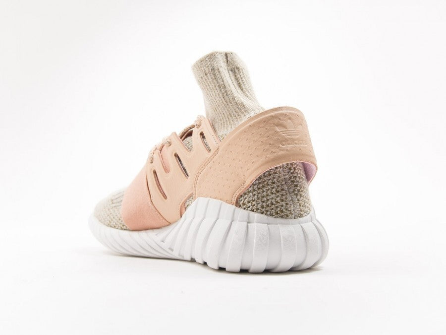 Adidas Tubular Doom Beige Pink Knit Ankle Sock Sneakers BB2390 F44/US10/UK9.514