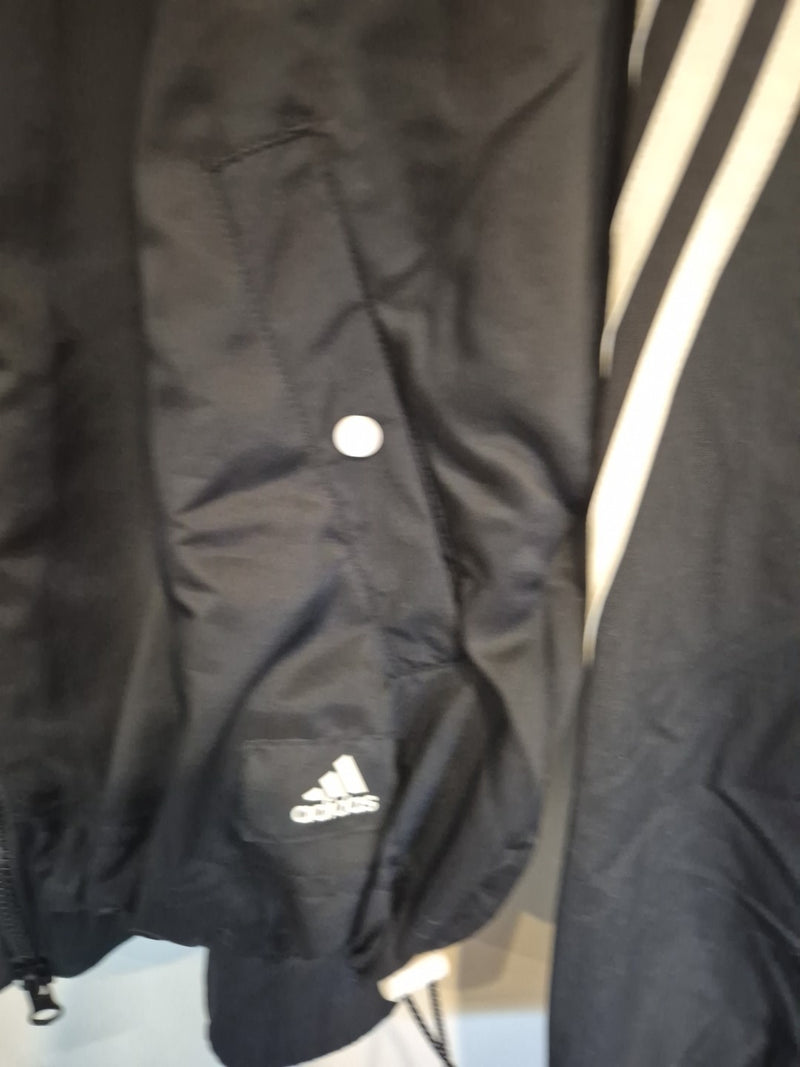 Adidas Black Layered Hooded Wind Breaker Jacket Size Xs3
