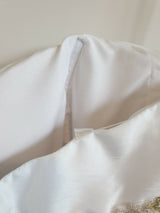 Sugar And Spice Ivory Ruched a line embellished sweetheart Wedding Dress Size 411