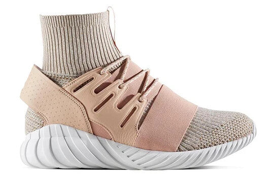 Adidas Tubular Doom Beige Pink Knit Ankle Sock Sneakers BB2390 F44/US10/UK9.55