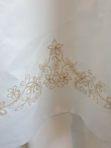 Essence ivory embroidered satin bustier and skirt bridal set uk12 us103