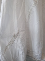 iModa White Taffeta A-line Beaded Sequin Embroidered Strapless/strap Dress Sz 148