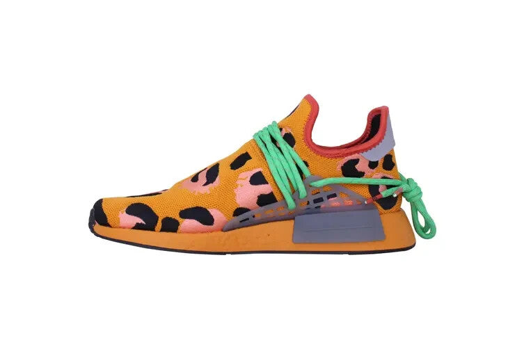 Adidas x Pharrel Williams HU NMD Animal Print Orange Grey Green GZ4439 US 98