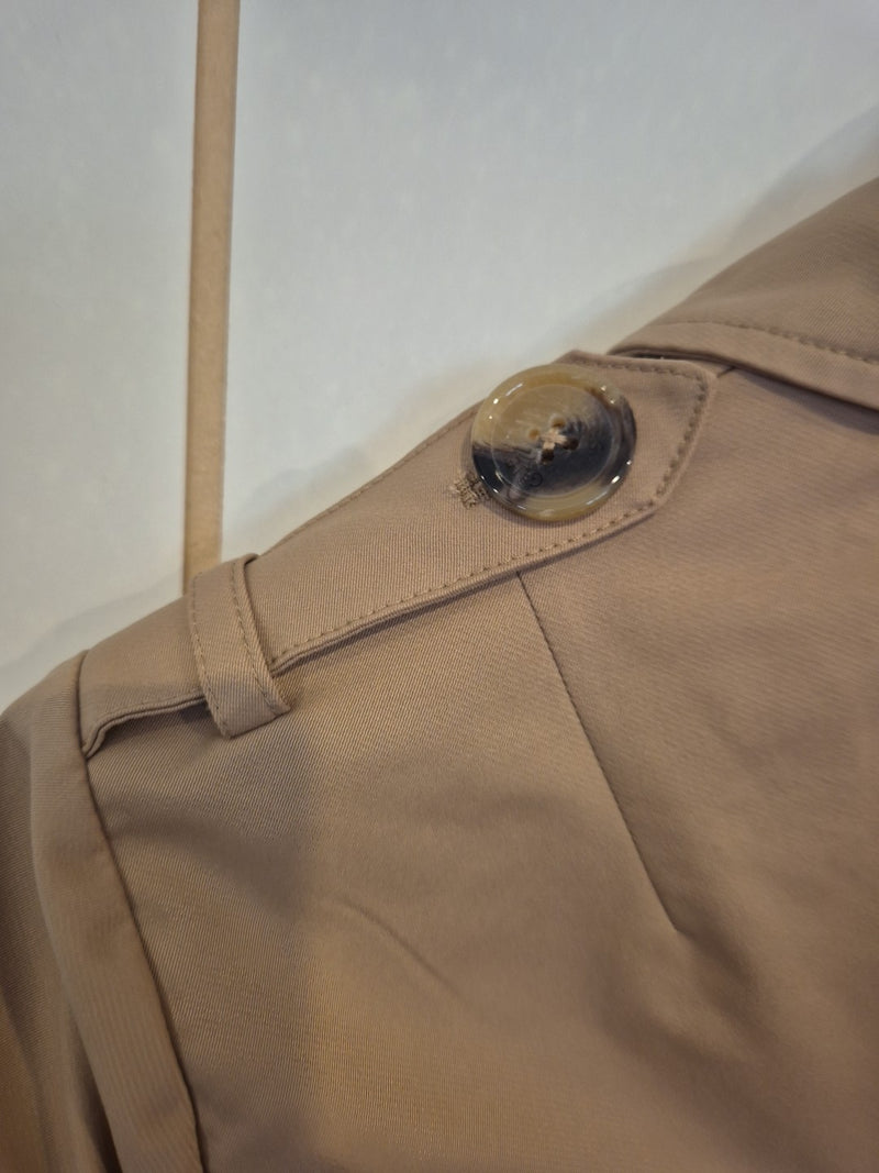 Guess Beige Tan Trench Coat Jacket Size S5