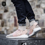 Adidas Tubular Doom Beige Pink Knit Ankle Sock Sneakers BB2390 F44/US10/UK9.54