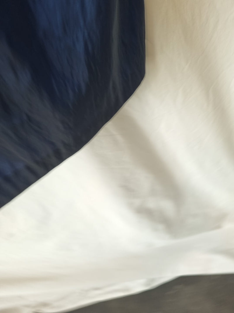 Imoda Navy Blue Taffeta Layered Strapless Evening Bridesmaid Mini Dress Sz 162