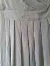 Imoda Navy Blue Chiffon One Shoulder Evening Bridesmaid Long Maxi Dress Sz 287