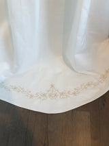 Essence ivory embroidered satin bustier and skirt bridal set uk12 us105