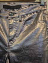 Guess Pink Pewter Metallic High Rise Skinny Leg Jeans Size 262