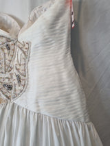 Imoda Ivory Sweetheart Ruched Pleated Gathered Embellished Wedding Dress Sz 811