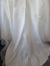 iModa Ivory Ruched Organza Lace A-line Beaded Sequin Embroidered Dress Sz 1219