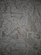 Spotlight Grecian Tapestry Fabric Stone Beige 103cm x 135cm1