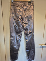 Guess Pink Pewter Metallic High Rise Skinny Leg Jeans Size 265