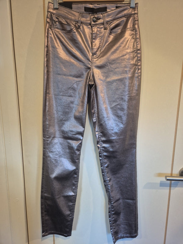 Guess Pink Pewter Metallic High Rise Skinny Leg Jeans Size 260