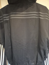 Adidas Black Layered Hooded Wind Breaker Jacket Size Xs14