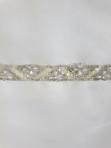 Bridal Chic White organza beaded princess wedding dress size 104