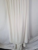 Imoda Ivory Gold Sweetheart Crepe Chiffon Embroidered Beaded Wedding Dress Sz 121