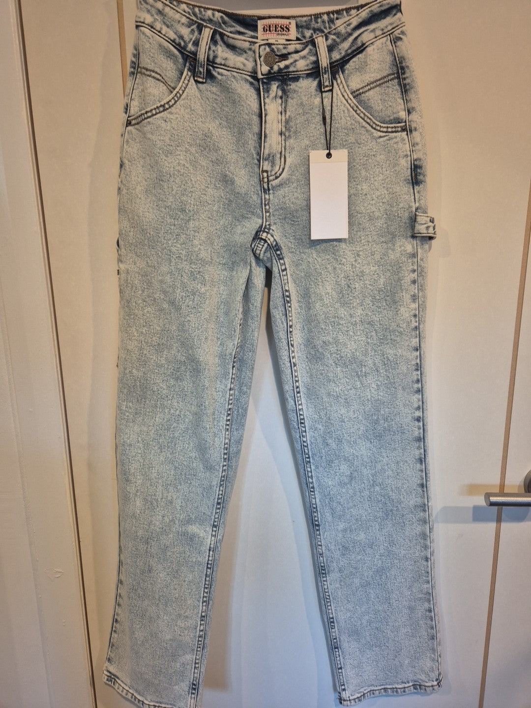 Guess Light Blue Go Kit Carpenter Pant Go Jackie Acid Wash Jeans Size 25