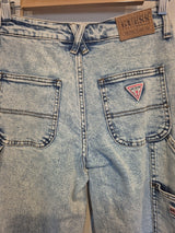 Guess Light Blue Go Kit Carpenter Pant Go Jackie Acid Wash Jeans Size 2510