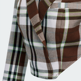 Adidas x Ivy Park Beyonce Mini Skirt Tailored Dress Suit Plaid Brown HG2366 S7