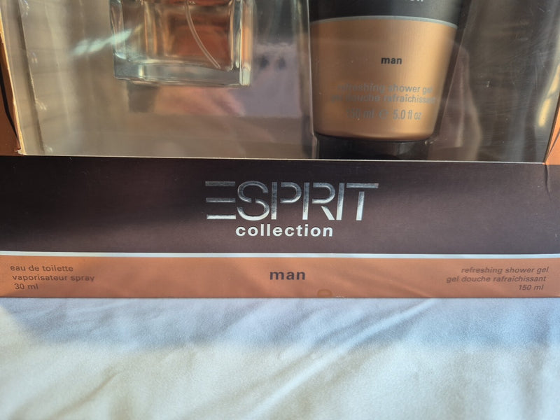Esprit Collection Man Eau De Toilette 30ml + Shower Gel 150ml Discontinued Rare 2