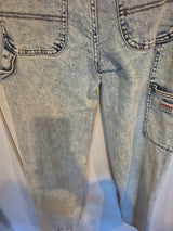 Guess Light Blue Go Kit Carpenter Pant Go Jackie Acid Wash Jeans Size 2515
