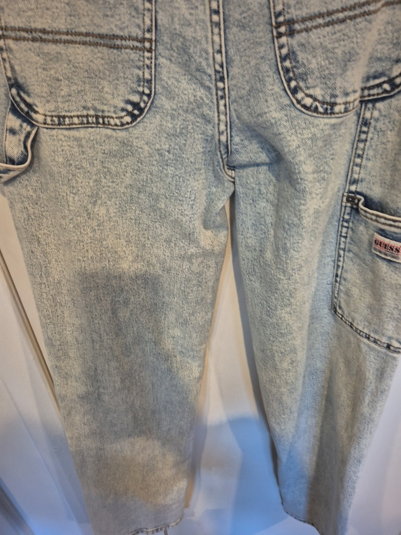 Guess Light Blue Go Kit Carpenter Pant Go Jackie Acid Wash Jeans Size 2515