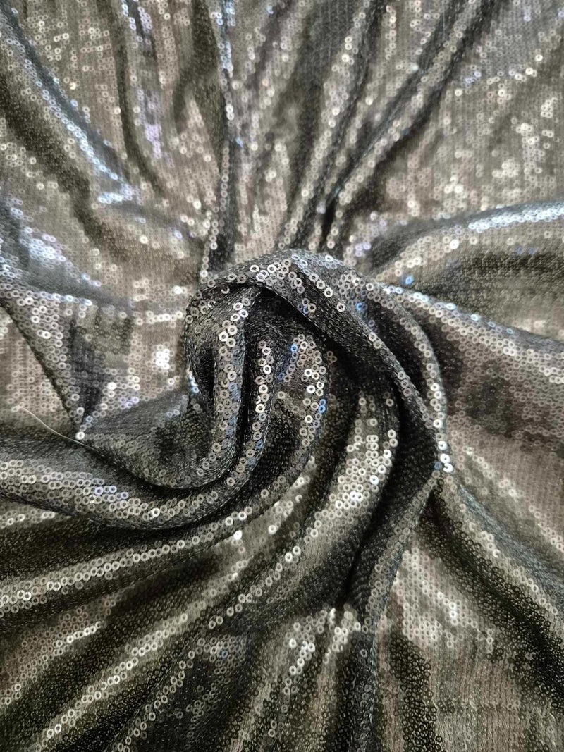 Spotlight Black Sequin Fabric 130cm x 127cm4