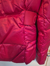 Guess Pink Duck Feather Fur Hood Puffer Jacket Size S8