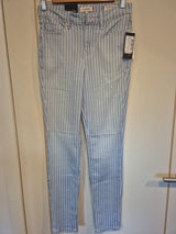 Guess Blue White Stripe Skinny High Rise Jeans Size 280