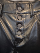 Guess Black Faux Patent Leather High Rise Skinny Leg Pants Size 274