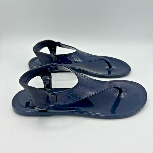 Calvin Klein Janny Blue Jelly Sandal Size US7 EU37 E68131