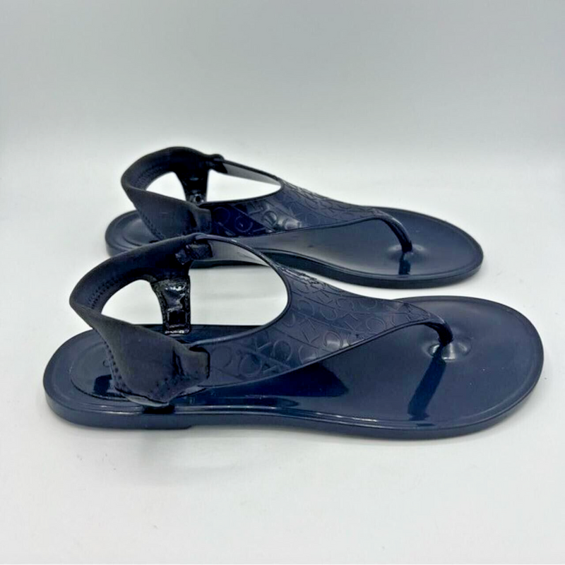 Calvin Klein Janny Blue Jelly Sandal Size US7 EU37 E68131