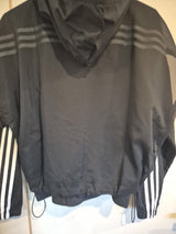 Adidas Black Layered Hooded Wind Breaker Jacket Size Xs8