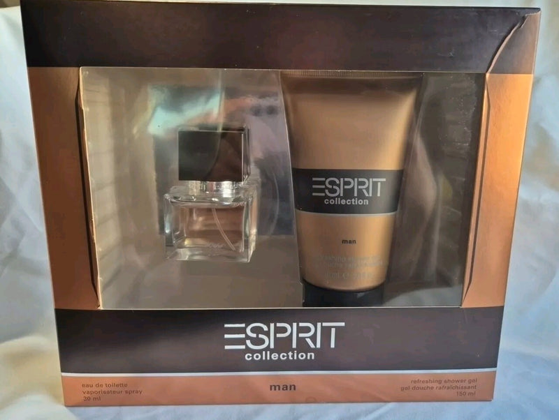 Esprit Collection Man Eau De Toilette 30ml + Shower Gel 150ml Discontinued Rare 0