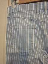 Guess Blue White Stripe Skinny High Rise Jeans Size 2811