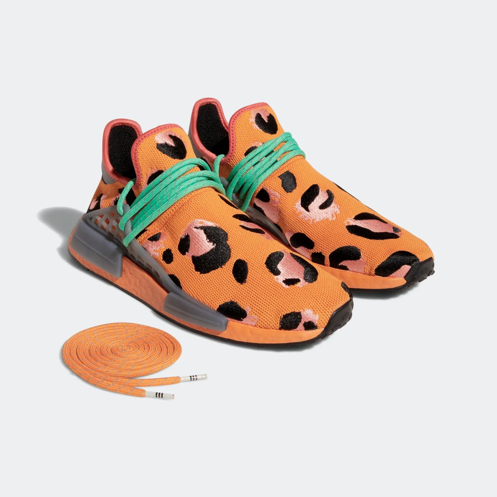 Adidas x Pharrel Williams HU NMD Animal Print Orange Grey Green GZ4439 US 106