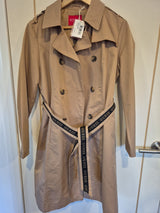 Guess Beige Tan Trench Coat Jacket Size S0