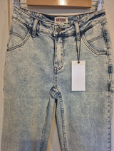 Guess Light Blue Go Kit Carpenter Pant Go Jackie Acid Wash Jeans Size 251