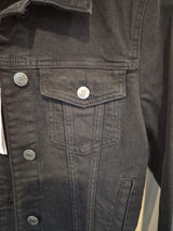 Guess Black Denim Jacket Size S2
