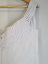 Imoda White Chiffon Sweetheart Off Shoulder Beaded Crystal Wedding Dress Sz 1412