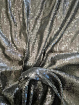Spotlight Black Sequin Fabric 130cm x 127cm5