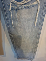 Wrangler Drew Lucille Blue High Rise Slim Fit Torn Jeans Size 76