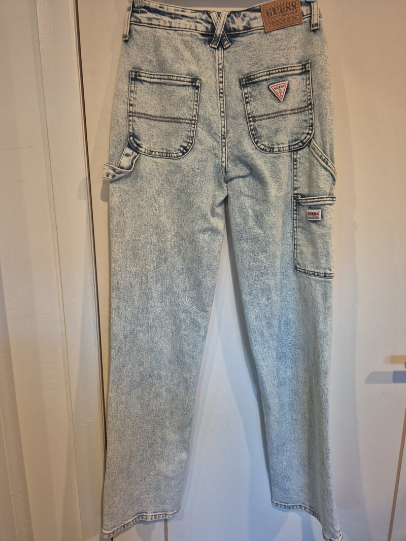 Guess Light Blue Go Kit Carpenter Pant Go Jackie Acid Wash Jeans Size 257