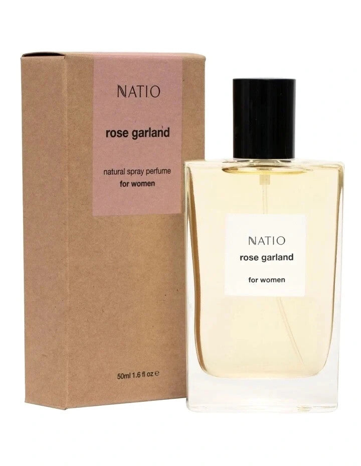Natio Rose Garland Natural Spray Perfume 50ml Discontinued
