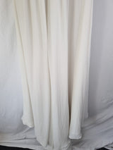 Imoda Ivory Gold Sweetheart Crepe Chiffon Embroidered Beaded Wedding Dress Sz 128