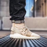 Adidas Tubular Doom Beige Pink Knit Ankle Sock Sneakers BB2390 F44/US10/UK9.57