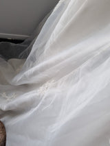 iModa Ivory Straps/Strapless Organza Ruched Beaded Lace AppliqueWedding Dress 1415